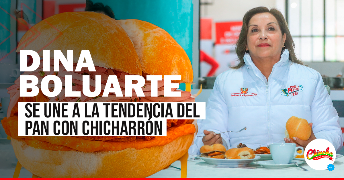 PRESIDENTA SE UNE A LA TENDENCIA DEL PAN CON CHICHARRÓN EN LURÍN