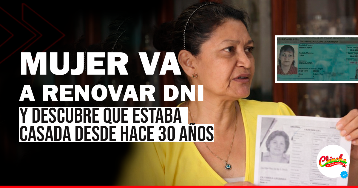 Mujer descubre que aparece como casada desde 1996 sin saberlo al renovar su DNI