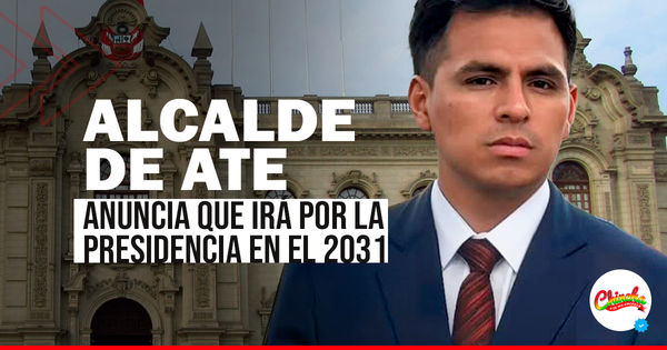 ALCALDE DE ATE ANUNCIA SU POSTULACIÓN A LA PRESIDENCIA EN 2031 Y PROPONE TRANSPARENCIA DIGITAL