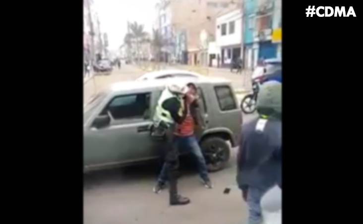 #HUARAL: CONDUCTOR AGREDIÓ A POLICÍA QUIEN LE RECLAMÓ OBEDECER REGLAS DE TRÁNSITO