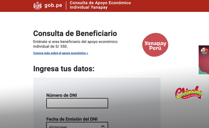 Bono Yanapay Perú: Consulta en este link si eres beneficiario del subsidio