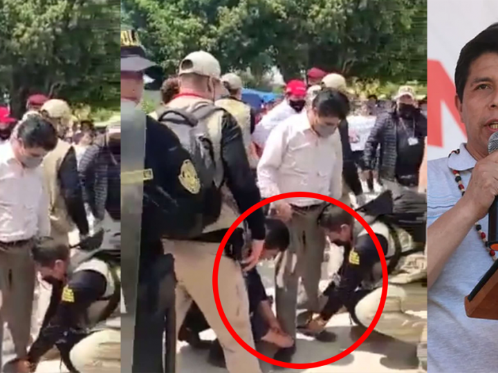 PRESIDENTE NIEGA HABER OBLIGADO A AGENTES POLICIALES ATAR SUS ZAPATOS.