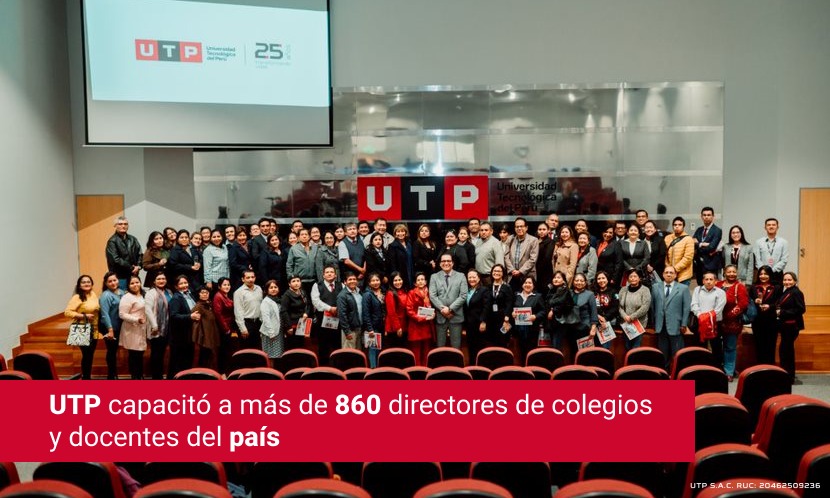 UTP CAPACITÓ A MÁS DE 860 DIRECTORES DE COLEGIOS Y DOCENTES DEL PAÍS