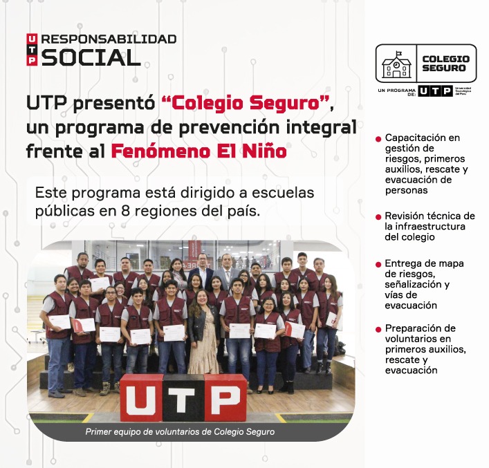 UTP presentó programa “Colegio Seguro”