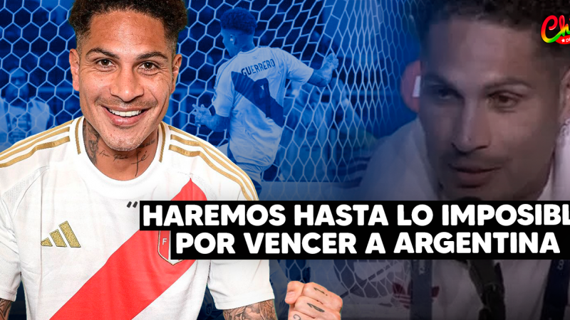 Paolo Guerrero: «Haremos hasta lo imposible por vencer a Argentina y seguir en la Copa América 2024»