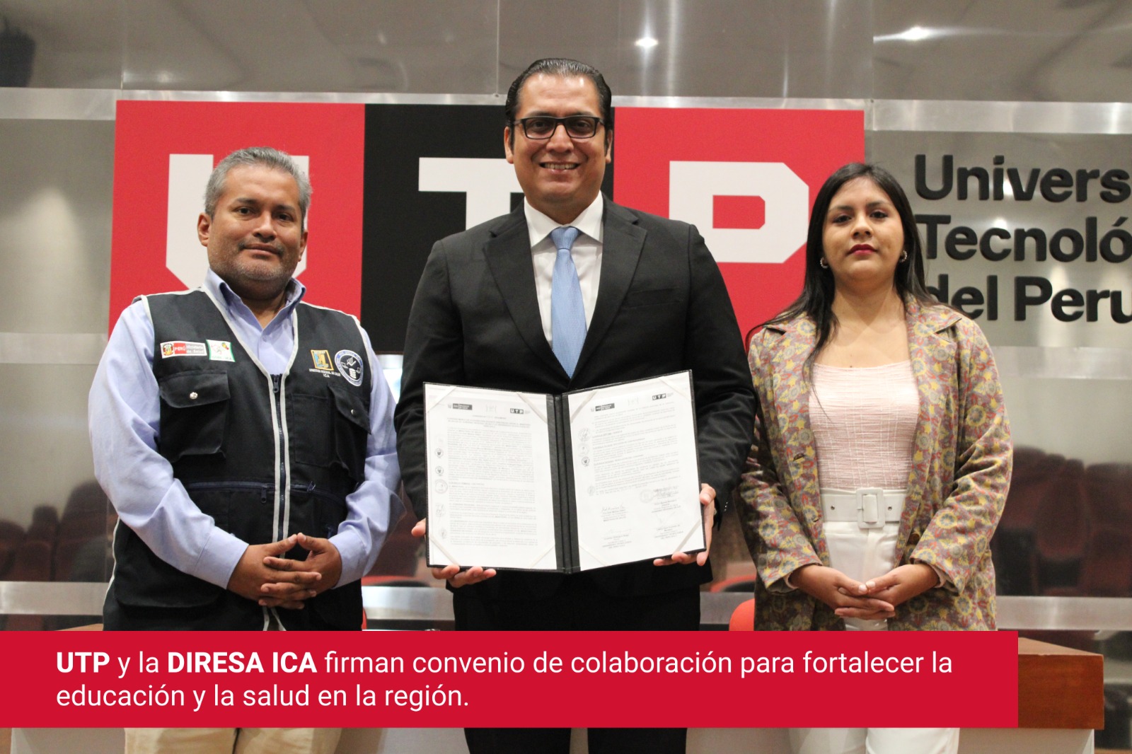 UTP Y LA DIRESA ICA FIRMAN CONVENIO DE COLABORACIÓN PARA FORTALECER LA EDUCACIÓN Y SALUD EN LA REGIÓN