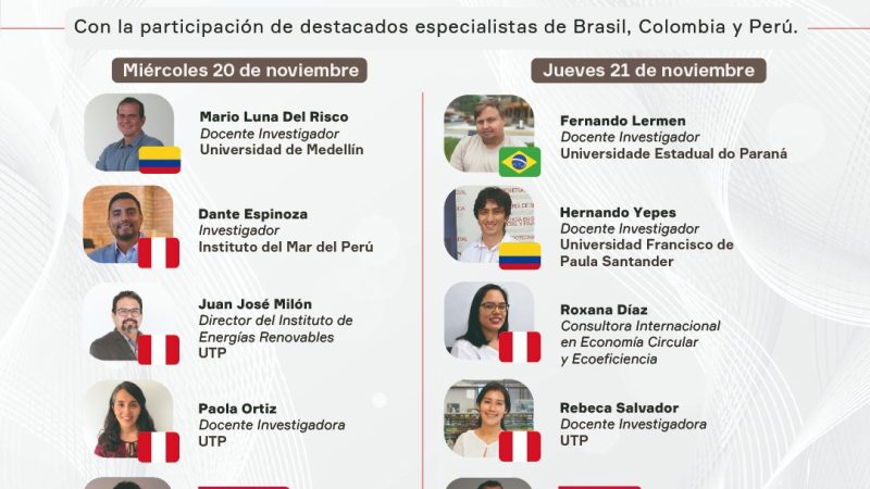 UTP ORGANIZA SIMPOSIO INTERNACIONAL DE INVESTIGACIÓN SOBRE TECNOLOGÍAS PARA LA CONSERVACIÓN DEL MEDIOAMBIENTE